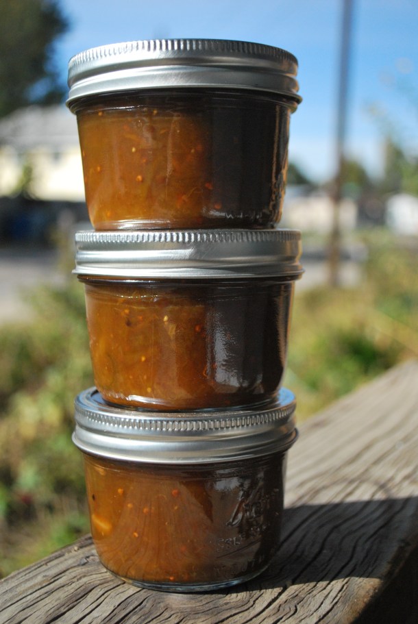 Green Tomato and Apple Chutney