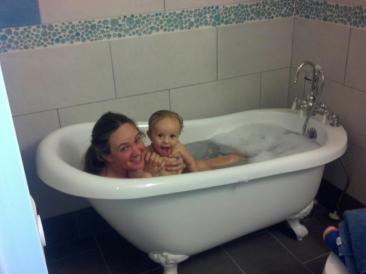 bathtub Rio and Mama